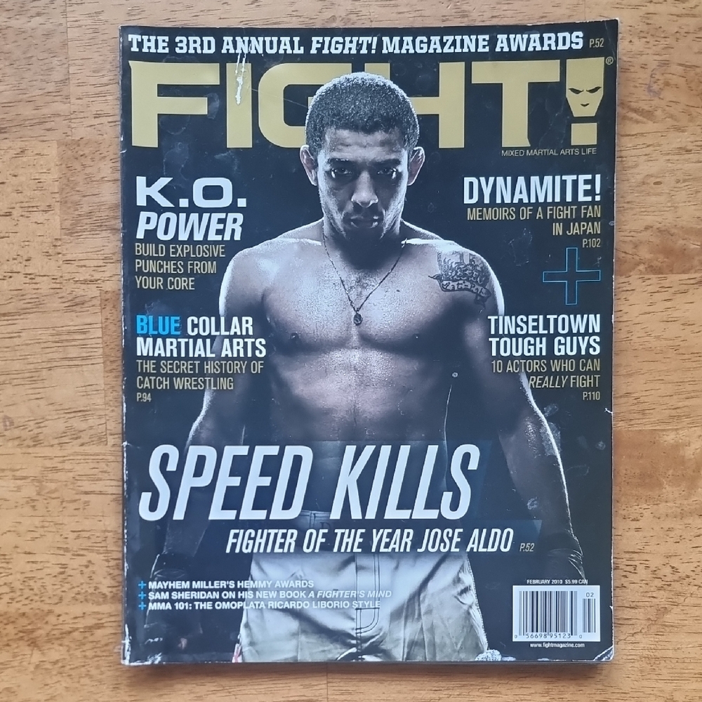 Fight! Magazine February 2010 Jose Aldo Fighter of the Year